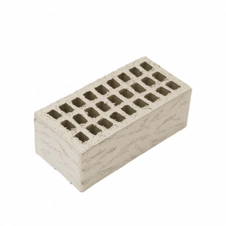 Ревдинский кирпич лицевой пустотелый 1НФ сливки кора дерева, оттенок А