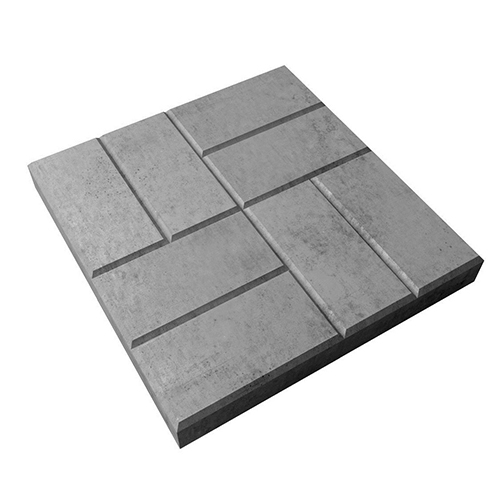 Тротуарная плитка Арт Альянс 8 кирпичей (шагрень) 300 х 300 х 60 Серый