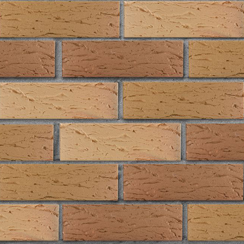 Кирпич ЛСР лицевой керамический пустотелый 1НФ пшеничный флэш рустик