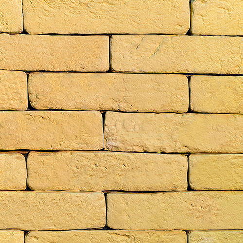 Облицовочный камень Арт Альянс Колотый кирпич желтый