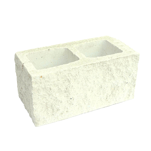 Сплитерный стеновой блок рядовой ССБР 39 ярко-белый