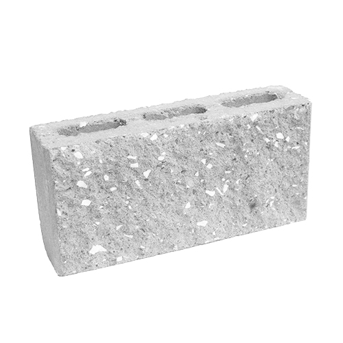 Сплитерный перегородочный блок ССПБ 39 белый цемент с мраморной крошкой желтый