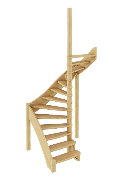 Лестница ЛС-01м без подступенков П сосна