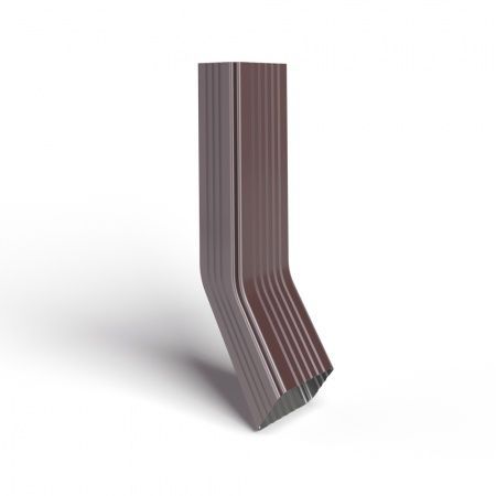 Труба водосточная 76х102х3000 с коленом полиэстер RAL3005