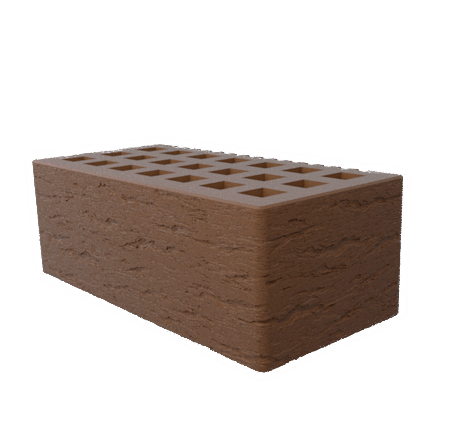 Саранский кирпич лицевой (СЗЛК) 1.4НФ шоколад ольха2