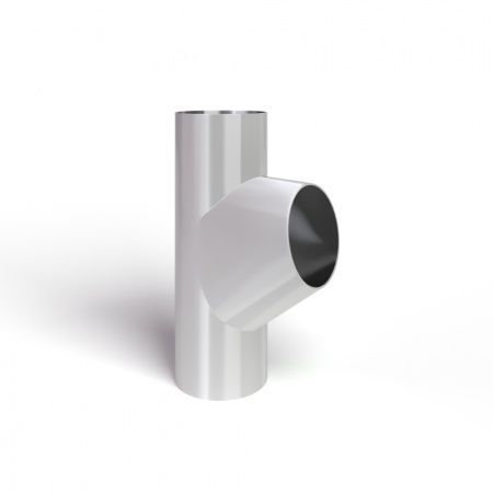 Тройник трубы D100 RAL9010