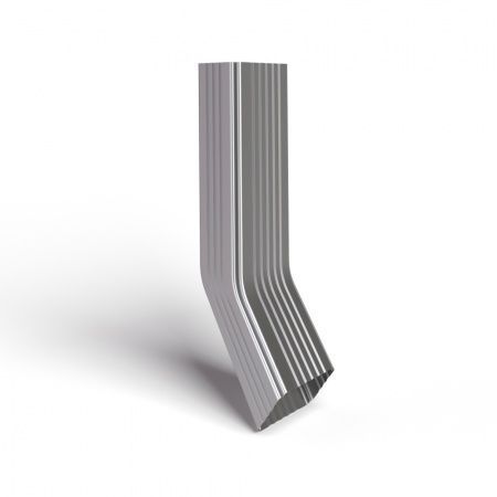 Труба водосточная 76х102х3000 с коленом оцинковка