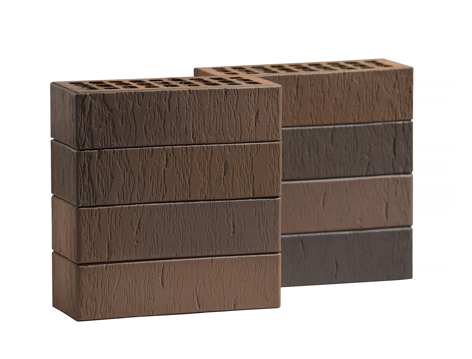 Кирпич лицевой Volgabrick Руст 1НФ №82