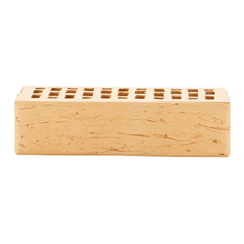 Кирпич ЛСР лицевой керамический пустотелый 1НФ пшеничный рустик