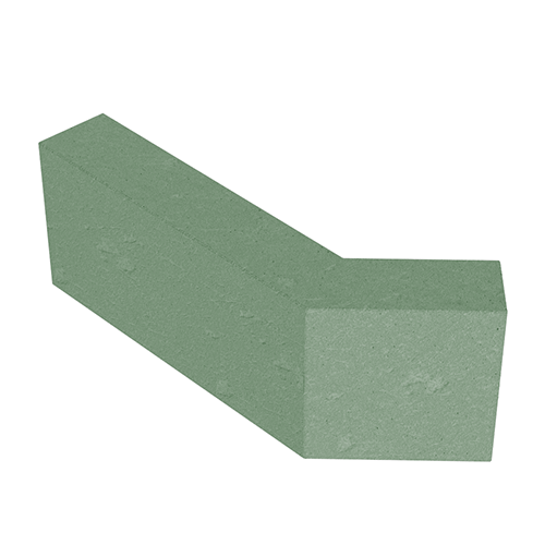 Перегородочный полублок Г-образный "135" зелёный