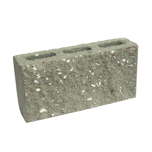 Сплитерный перегородочный блок ССПБ 39 серый с мраморной крошкой