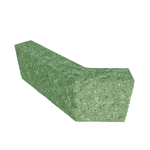 Сплитерный перегородочный блок Г-образный "135" ССПГ "135" зеленый с мраморной крошкой