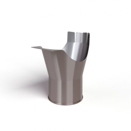 Воронка выпускная D185/150 RAL8017