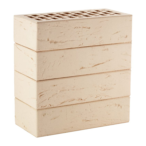 Кирпич ЛСР лицевой керамический пустотелый 1НФ слоновая кость рустик