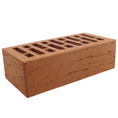Кирпич лицевой Строма 1,4НФ терракотовый рустик