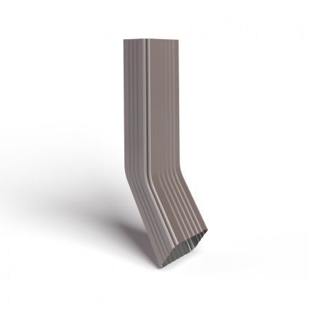 Труба водосточная 76х102х1000 с коленом RAL8017