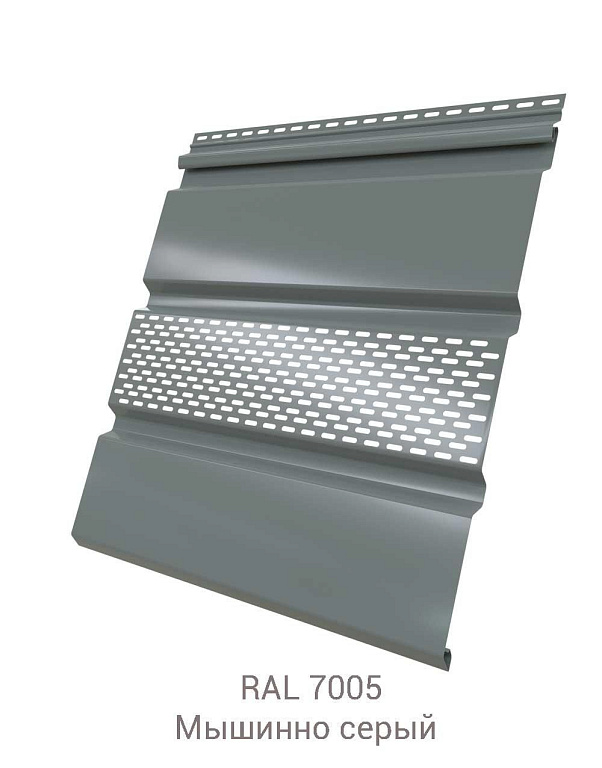 Софит металлический с частичной перфорацией Grand Line Satin Matt 0.5