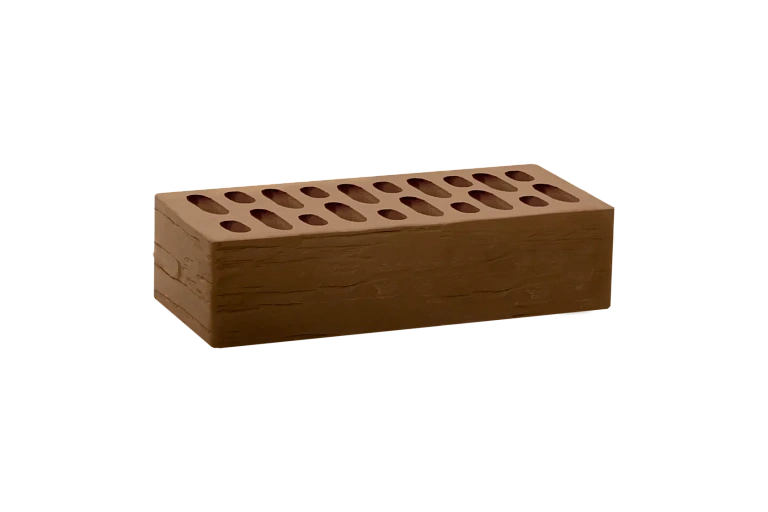 Челнинский кирпич керамический 1НФ шоколад дикий камень